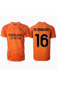 AC Milan Mike Maignan #16 Keeper Fotballdrakt Borte Klær 2024-25 Korte ermer